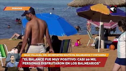 "El balance fue muy positivo: casi 20 mil personas disfrutaron en los balnearios"