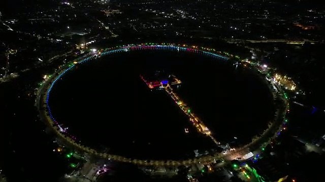 Amazing drone video of kankaria lake ahmedabad