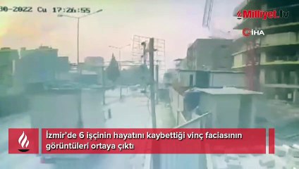 İzmir’de 6 işçiye mezar olan vinç faciasının görüntüleri ortaya çıktı