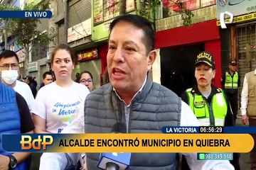 Alcalde de La Victoria dice haber encontrado endeudado el distrito: "Adelantaremos pago de tributos"