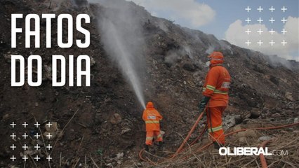 Prefeitura de Belém continua combatendo focos de fumaça no lixão do Aurá