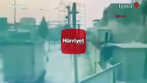 İzmir'deki vinç faciasının güvenlik kamerası görüntüleri ortaya çıktı