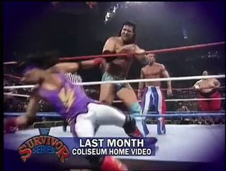 Razor Ramon & Marty Jennetty Vs. The 1-2-3 Kid & Sycho Sid  (w/Ted DiBiase)