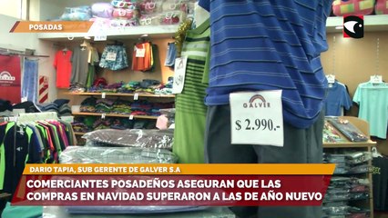 Comerciantes posadeños aseguran que las compras en navidad superaron a las de año nuevo
