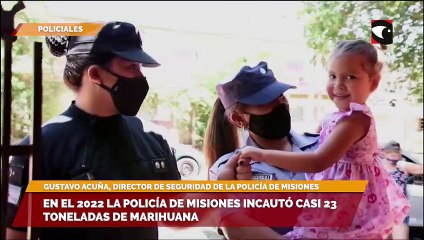 En el 2022 la policía de misiones incautó casi 23 toneladas de marihuana
