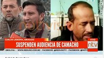 Suspendieron la audiencia de Camacho