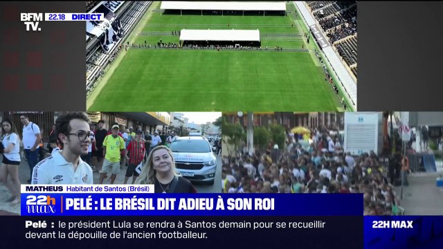 Pelé est un symbole pour notre pays : ces Brésiliens sont venus rendre un dernier hommage à la légende du foot