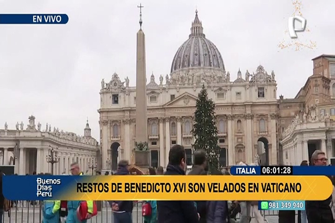 Largas colas para acceder a la capilla ardiente de Benedicto XVI en la basílica de San Pedro
