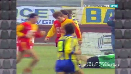 NOSTALJİ _ 1989-1990_ Galatasaray 1-0 Fenerbahçe (ÖZET)