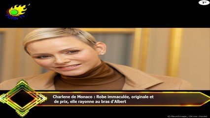 Charlene de Monaco : Robe immaculée, originale et  de prix, elle rayonne au bras d'Albert