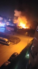 BURSA'DA GERİ DÖNÜŞÜM TESİSİNDE YANGIN
