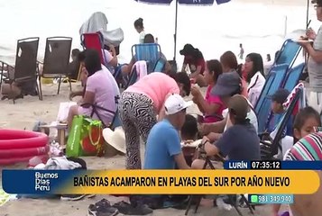 Lurín: bañistas acamparon en playas del sur por Año Nuevo