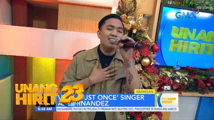 Viral ‘Just Once singer'  na si AJ Hernandez, LIVE sa Unang Hirit | Unang Hirit