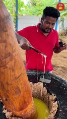 Amazing Traditional PEANUT OIL MAKING Process | HOW Groundnut OIL is made? Wood Pressed Oil