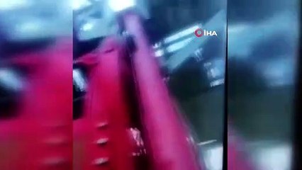 İzmir’de 6 işçiye mezar olan vinç faciasının görüntüleri ortaya çıktı