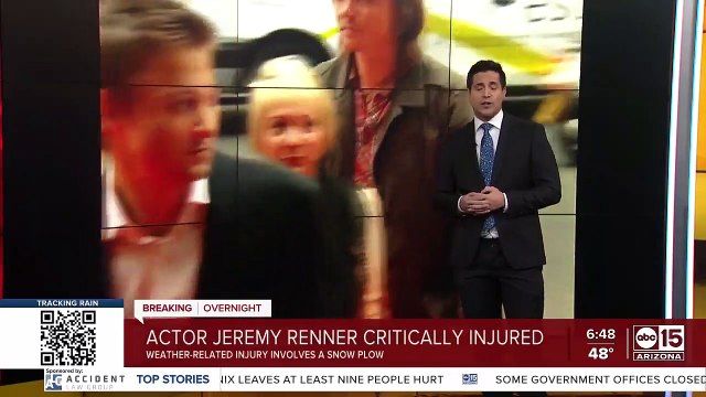 Actor Jeremy Renner critically injured in snow plow accident