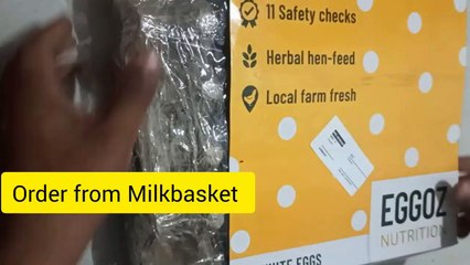 Eggoz Nutrition 30 White Eggs Unboxing Milk Basket Indore