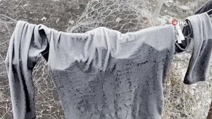 Ağrı güne eksi 14 derece ile uyandı