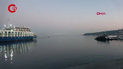 Çanakkale'de boğaz trafiğine 'sis' engeli