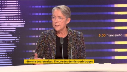Réforme des retraites : "Nous n'irons pas au-delà des 43 années de cotisations pour avoir une retraite à taux plein", assure la Première ministre Élisabeth Borne