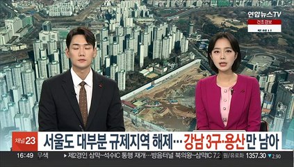 서울도 대부분 규제지역 해제…강남 3구·용산만 남아