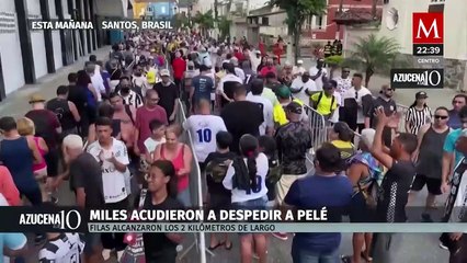 Último adiós al Rey Pelé en el estadio del Santos de Brasil