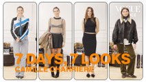 Comment Camille Charrière s’habille-t-elle chaque jour ? | 7 Days, 7 Looks | Vogue France