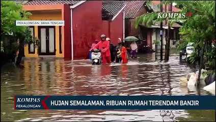 Hujan Semalaman, Ribuan Rumah Terendam Banjir