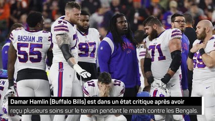 Bills - Hamlin dans un état critique après s'être effondré sur le terrain