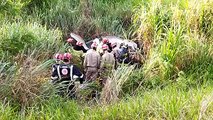 Cabo dos bombeiros fica ferido após acidente na PR-323, em Umuarama