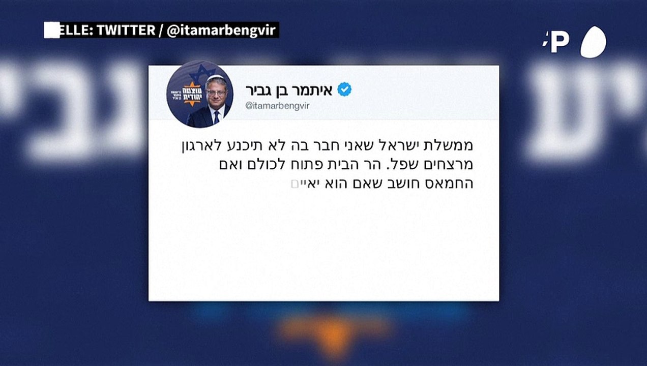 Israels Sicherheitsminister rechtfertigt Tempelberg-Besuch