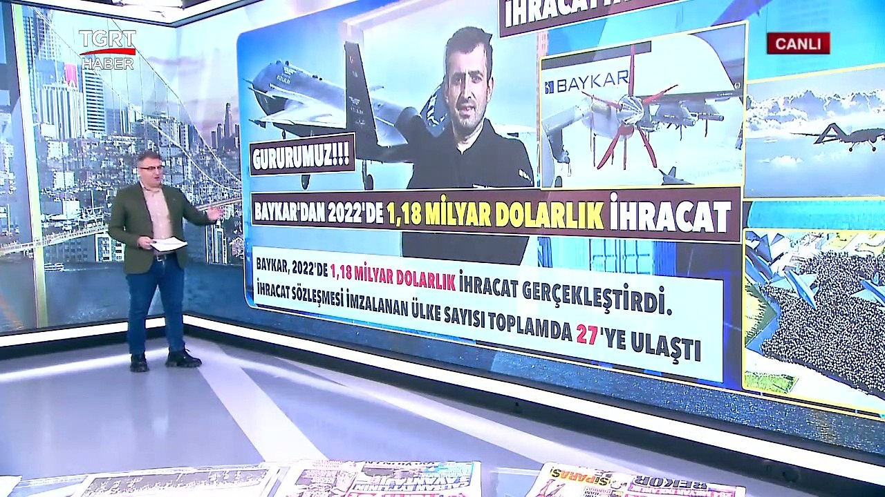 Baykar Teknoloji 2022'de Altın Çağını Yaşadı! İhracatta Rekor Kırdı - TGRT Haber