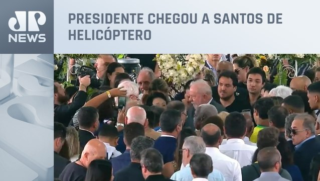 Presidente Lula chega na Vila Belmiro para velório de Pelé
