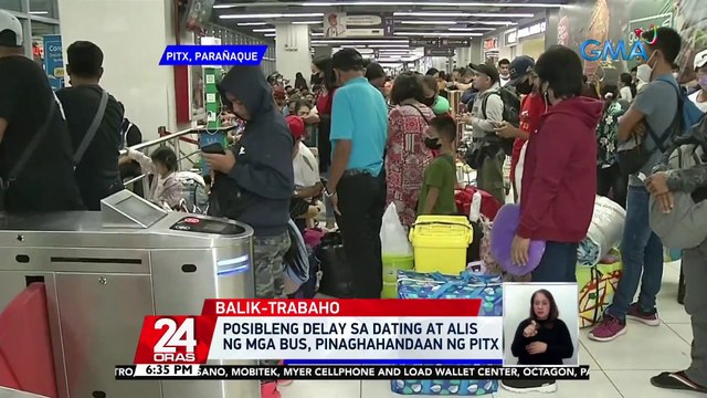 Mga pasaherong pauwi sa kani-kanilang probinsya, dagsa sa PITX; hanggang 170,000 pasahero, inaasahan ngayong araw | 24 Oras