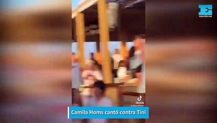 Camila Homs cantó contra Tini