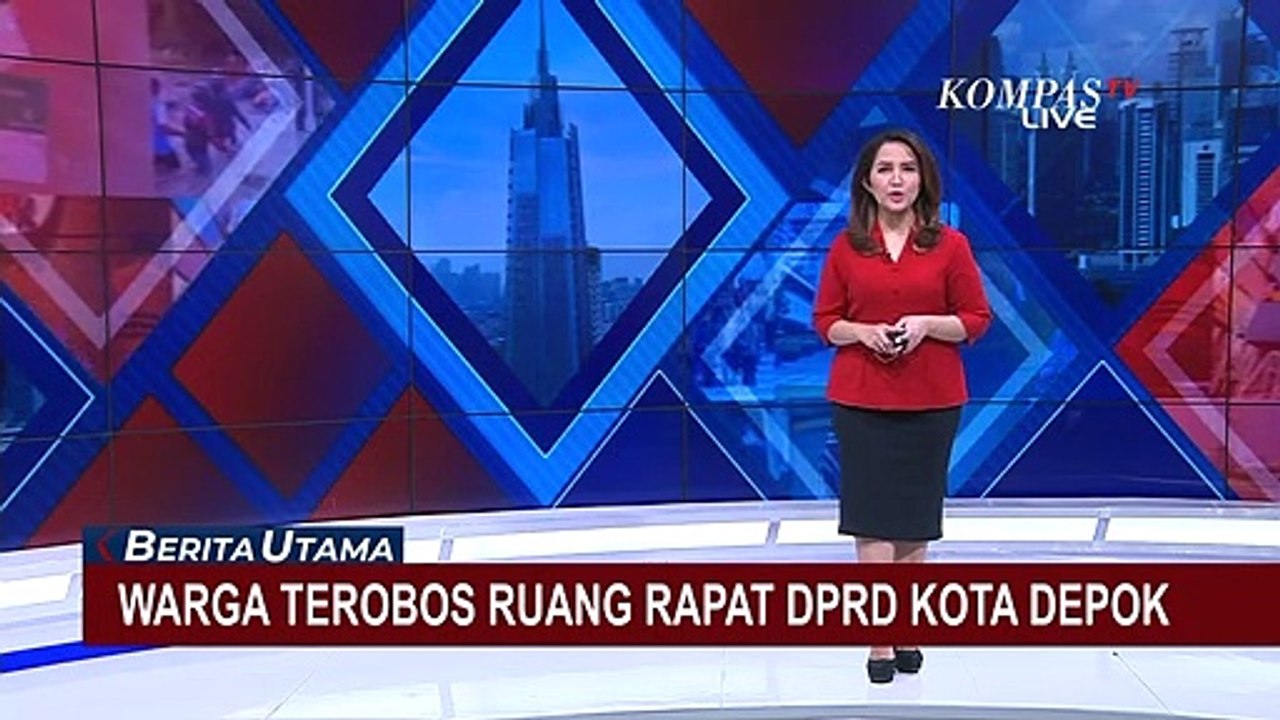 Ricuh! Sekelompok Warga Terobos Ruang Rapat Paripurna DPRD Kota Depok