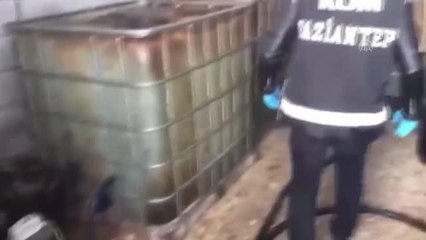 GAZİANTEP - 2400 litre kaçak akaryakıt ele geçirildi