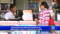 Familiares denuncian desabastecimiento de medicinas para el cáncer en el INEN