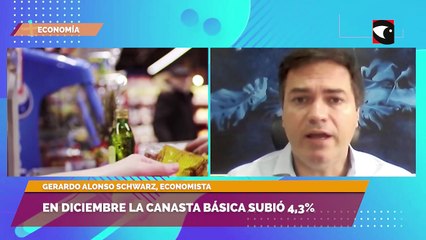 En diciembre la canasta básica subió 4,3%