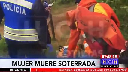 Una mujer muere soterrada tras deslizamiento producto de las lluvias en San Miguelito, Intibucá