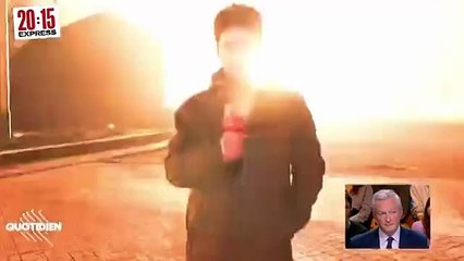 Paura in diretta tv, missile russo esplode dietro il giornalista francese