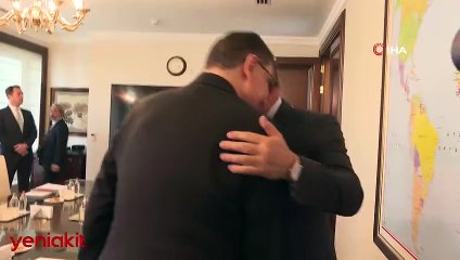 Bakan Çavuşoğlu, Suriye Ulusal Koalisyonu Başkanı El-Maslat ile görüştü