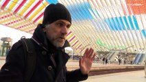 Daniel Buren habille de lumière et couleurs la gare de Liège