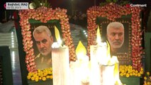 شاهد: عراقيون يحيون ذكرى مقتل سليماني وأبو مهدي المهندس