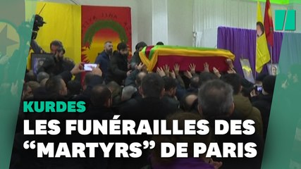Les funérailles des Kurdes victimes de l’attaque à caractère raciste à Paris