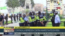 Continúa la represión contra manifestantes en la Plaza Manco Cápac de Perú