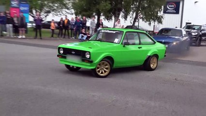Best of RETRO FORDS Leaving a Car Show Compilation 2022 -Burnouts and Powerslides----