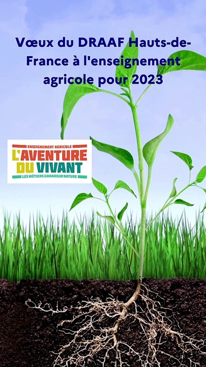 Voeux du DRAAF à l'enseignement agricole régional pour 2023 - format story