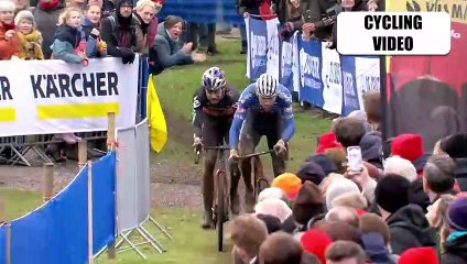 Wout van Aert Gets A Flat Tire Mid-Race