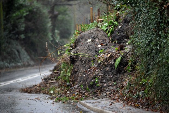Road closure signs at sussex landslide are met with mixed response